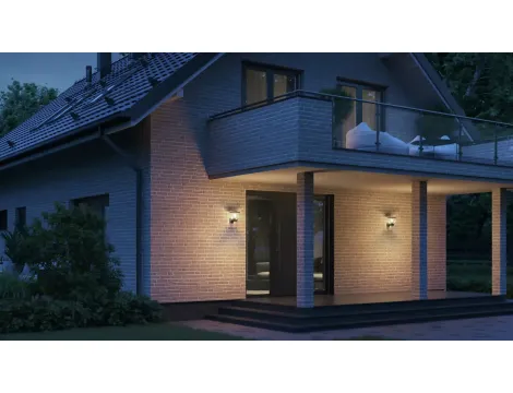 Lampa elewacyjna z czujnikiem ruchu i zmierzchu Steinel L 10 S PIR max.15W E27 IP44 IK03 230V czarna / tworzywo sztuczne - 8