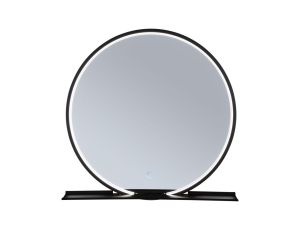 Lustro łazienkowe z półką MIRO LED 10.5W 160lm 2700/4000/6500K 500mm IP44 230V czarny mat / lustro / metal - image 2