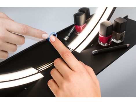 Lustro łazienkowe z półką MIRO LED 10.5W 160lm 2700/4000/6500K 500mm IP44 230V czarny mat / lustro / metal - 6