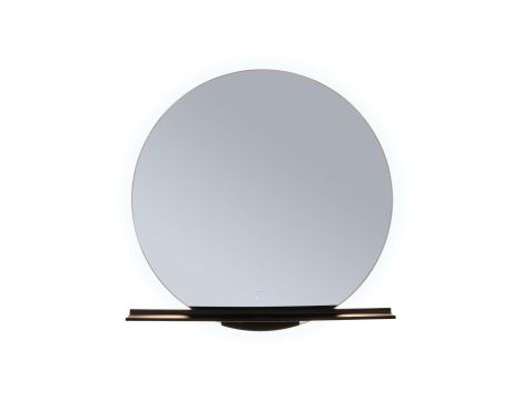 Lustro łazienkowe z półką MIRO LED 11W 500lm 2700/4000/6500K 500mm IP44 230V czarny mat / lustro / metal