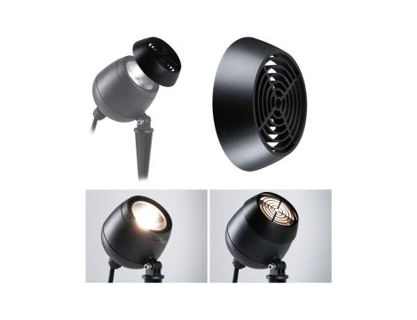 Nasadka antyodblaskowa KIKOLO  antracyt / metal - 3