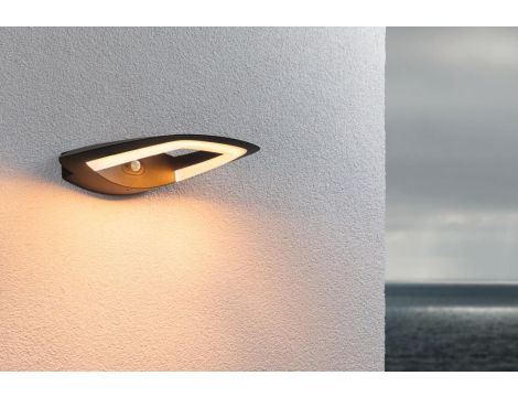 Oprawa elewacyjna AKENA LED PIR 11W 800lm 2200K IP44 230V antracyt aluminium - 5