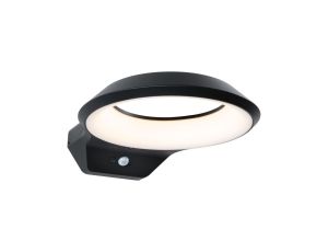 Oprawa elewacyjna ANELA LED PIR 12.5W 700lm 3000K IP44 230V antracyt aluminium