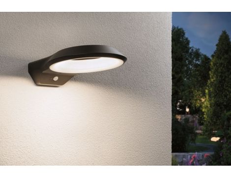 Oprawa elewacyjna ANELA LED PIR 12.5W 700lm 3000K IP44 230V antracyt aluminium - 3