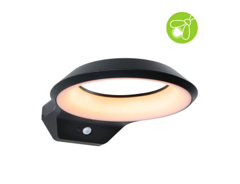 Oprawa elewacyjna ANELA LED PIR 12W 700lm 2200K IP44 230V antracyt aluminium