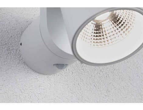 Oprawa elewacyjna CUFF LED 10W 700lm 3000K IP44 230V biały aluminium - 3