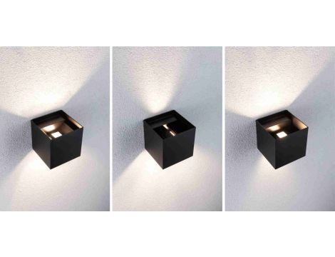 Oprawa elewacyjna CYBO LED SH Zigbee RGBW+ 2x2.5W 2000K-6500K 2x150lm IP44 100x100mm 230V antracyt / aluminium - 5