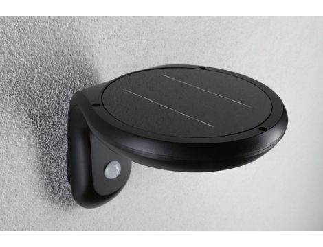 Oprawa elewacyjna DISKOLA LED solar PIR 3.5W 400lm 3000K IP44 antracyt tworzywo sztuczne - 3