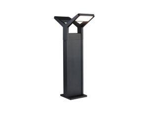 Oprawa ogrodowa JUNTEA LED PIR 2x12.5W 2x800lm 3000K 585mm IP44 230V antracyt / aluminium