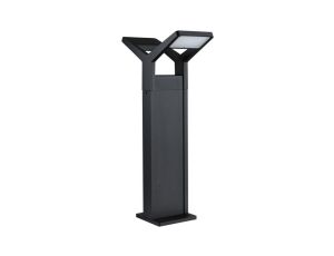 Oprawa ogrodowa JUNTEA LED PIR 2x12.5W 2x800lm 3000K 585mm IP44 230V antracyt / aluminium - image 2