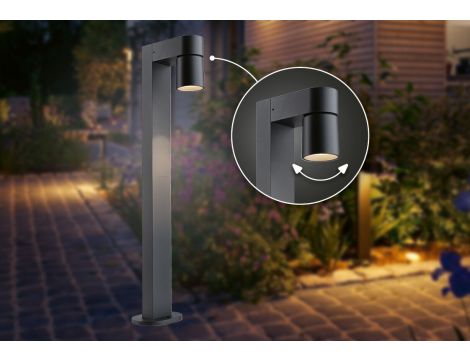 Oprawa ogrodowa KIMU LED 2X8W 2X750lm 3000K IP44 230V antracyt aluminium - 4