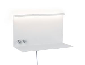 Oprawa ścienna JARINA LED DIM USB-C 6W 540/200lm 3000K 230V biały mat / metal