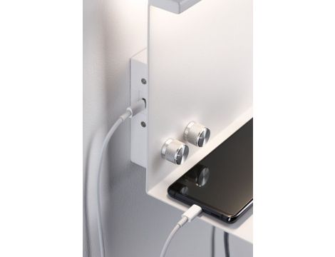 Oprawa ścienna JARINA LED DIM USB-C 6W 540/200lm 3000K 230V biały mat / metal - 4