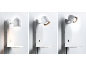 Oprawa ścienna MALENA USB-C max.5W GU10 230V  biały matowy - image 2