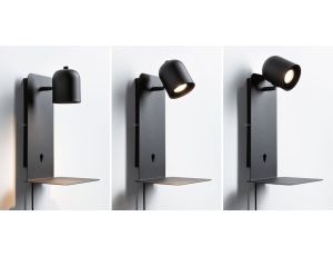 Oprawa ścienna MALENA USB-C max.5W GU10 230V  czarny matowy - image 2