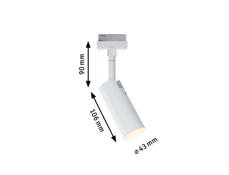 Reflektor na szynoprzewód URail TUBO LED 3-STEP DIM 4W 150lm 3000K 230V biały / metal - 5