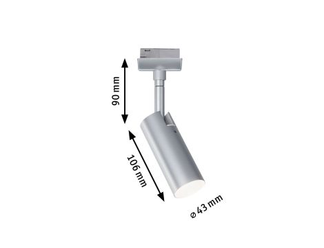 Reflektor na szynoprzewód URail TUBO LED 3-STEP DIM 4W 150lm 3000K 230V chrom matowy/ metal - 6