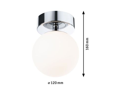 Lampa sufitowa łazienkowa GOVE LED 5W 400lm 3000K IP44 230V chrom satyna / metal - 6
