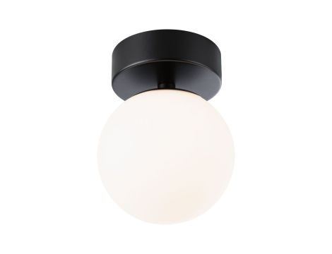 Lampa sufitowa łazienkowa GOVE LED 5W 400lm 3000K IP44 230V czarny matowy / metal / szkło - 2