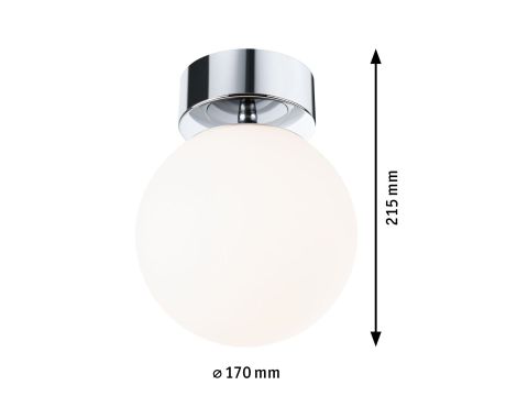 Lampa sufitowa łazienkowa GOVE LED 9W 900lm 3000K IP44 230V chrom satyna / metal - 6