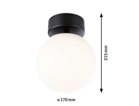 Lampa sufitowa łazienkowa GOVE LED 9W 900lm 3000K IP44 230V czarny matowy / metal - 6