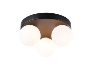 Lampa sufitowa łazienkowa GOVE LED G9 max.3x20W IP44 230V czarny matowy / metal - image 2