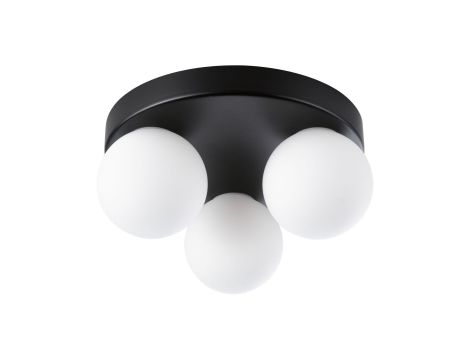 Lampa sufitowa łazienkowa GOVE LED G9 max.3x20W IP44 230V czarny matowy / metal