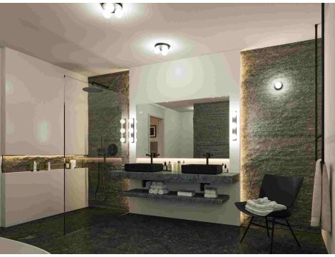 Lampa ścienna łazienkowa GOVE LED nad lustro G9 max.3x20W IP44 230V czarny matowy / metal - 3