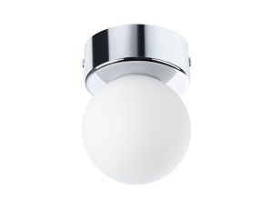 Lampa sufitowa łazienkowa GOVE G9 max.20W IP44 230V chrom satyna / metal