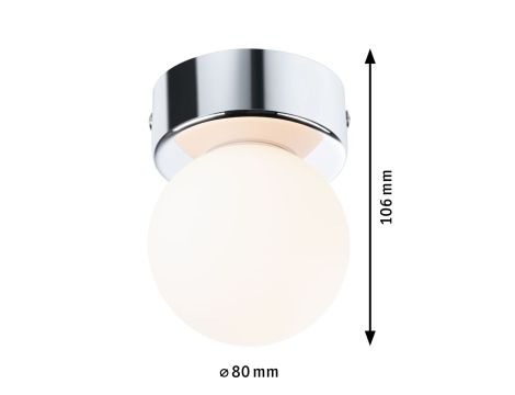 Lampa sufitowa łazienkowa GOVE G9 max.20W IP44 230V chrom satyna / metal - 6