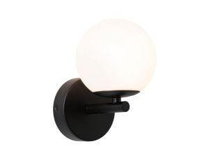 Lampa ścienna łazienkowa GOVE LED 5W 400lm 3000K IP44 230V czarny matowy / metal / szkło - image 2
