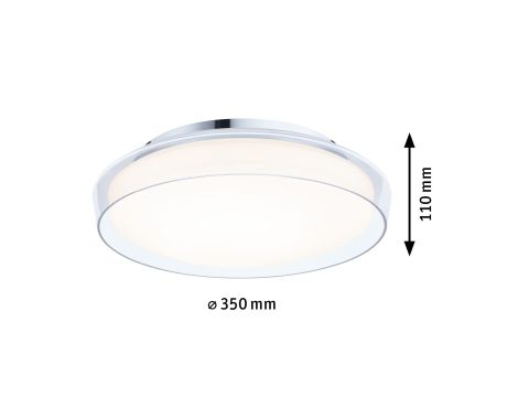 Plafoniera LUENA LED 16.5W 860lm okragła 350mm 3000K IP44 230V szkło chrom / metal - 9