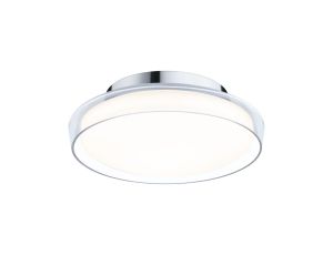 Plafoniera LUENA LED 11.5W 600lm okragła 250mm 3000K IP44 230V szkło chrom / metal