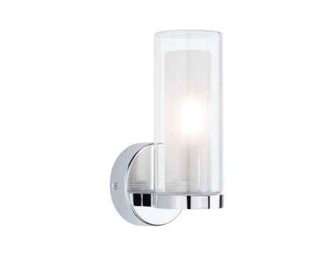 Lampa ścienna LUENA E14 max. 20W IP44 230V szkło chrom / metal