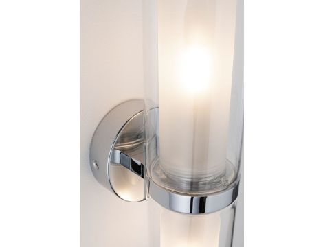 Lampa ścienna LUENA E14 max. 2x20W IP44 230V szkło chrom / metal - 3
