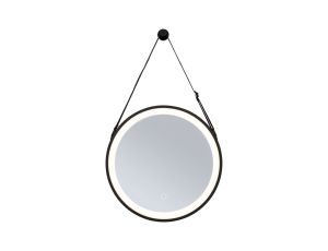 Lustro łazienkowe ścienne MIRO LED 7.5W 200lm 2700/4000/6500K 400mm IP44 230V czarny matowy / metal / lustro