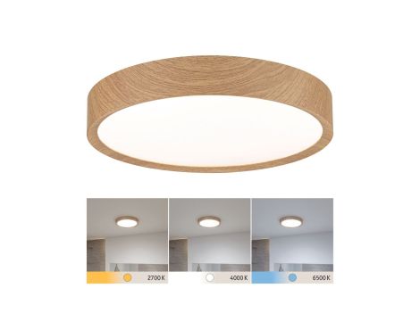 Plafoniera łazienkowa TEGA LED 22.5W 1200lm 3000/4000/6500K IP44 230V drewnopodobny / tworzywo sztuczne - 5