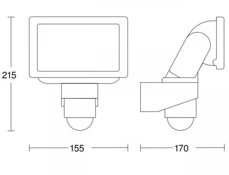 Naświetlacz z czujnikiem Steinel FL1400 LED PIR 14,7W 4000K 1375lm IP44 IK03 230V biały / aluminium - 3
