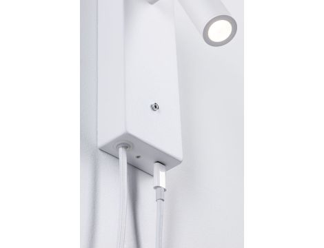 Oprawa ścienna HULDA LED DIM USB-C 2.5W 130lm 3000K 230V biały matowy / metal - 4