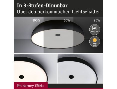 Plafoniera JARON LED DIM 26.5W 410mm 1900lm 2700K 230V czarny matowy / metal - 4