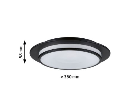 Plafoniera EGRON LED 3-STEP DIM 16W 360mm 750lm 2700K 230V czarny matowy / metal - 6