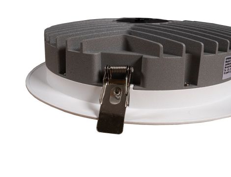 Oprawa wpuszczana Downlight LED 28W/38W 4959lm 3000K/3400K/4000K IP44  fi 275mm 230V biały / aluminium tworzywo - 3