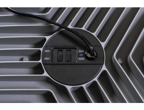 Oprawa wpuszczana Downlight LED 28W/38W 4959lm 3000K/3400K/4000K IP44  fi 275mm 230V biały / aluminium tworzywo - 2