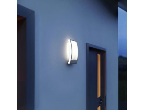 Lampa elewacyjna z czujnikiem zmierzchu Steinel L 22 N max.60W E27 IP44 IK07 230V antracyt / stal nierdzewna - 2