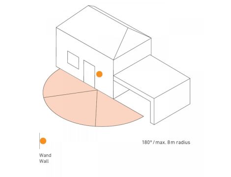 Czujnik ruchu i zmierzchu IS 180 DIGI Bluetooth Mesh natynkowy IP54 kwadrat antracytowy - 4