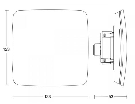 Czujnik prawdziwej obecności Multisensor TruePresence V2 Bluetooth Mesh IPD podtynkowy kwadrat IP20 biały - 3