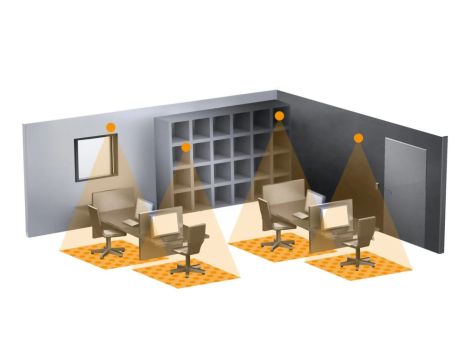 Czujnik obecności i zmierzchu Steinel IR MICRO OFFICE 6m DALI-2 APC natynkowy IP20 okrągły biały - 3