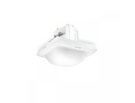 Czujnik obecności i zmierzchu Steinel IR Quattro HD-2 24m COM1 Bluetooth Mesh kwadrat podtynkowy z łapkami IP20 230V biały / tworzywo sztuczne