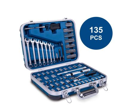 Zestaw kluczy Scheppach TB170 w walizce - 135 elementów - 4