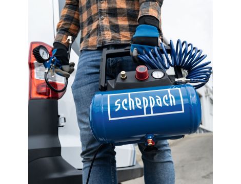 Kompresor Scheppach HC06 6 L + zestaw akcesoriów - 9